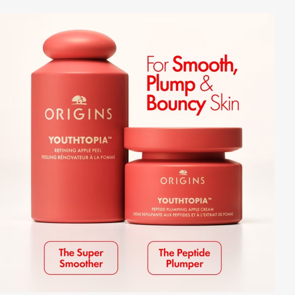 Origins Youthtopia Peptide Plumping Apple Cream x 2 - Brand New In Box - Picture 3 of 15